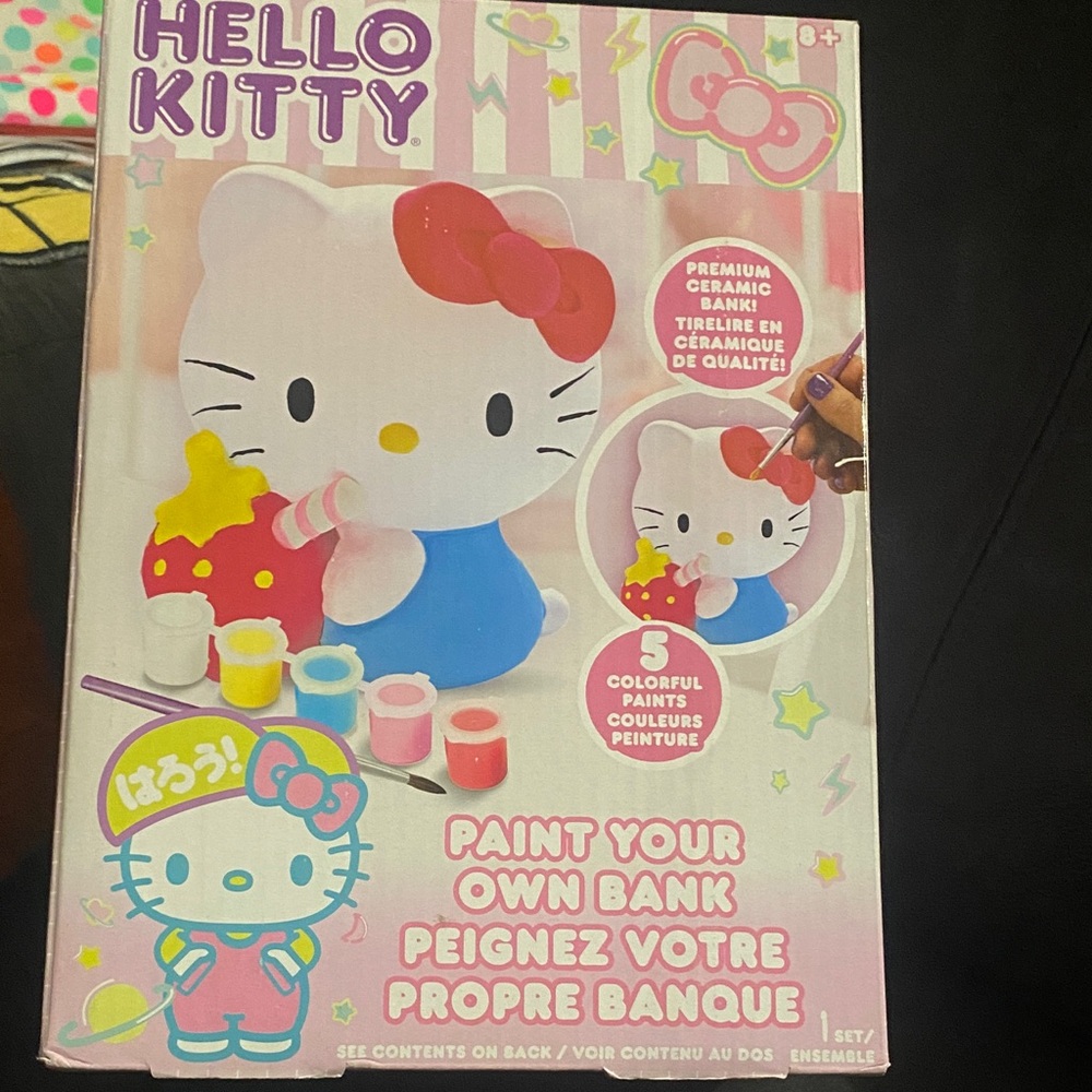 Hello Kitty Paint Your Own Bank Set - Multicolor